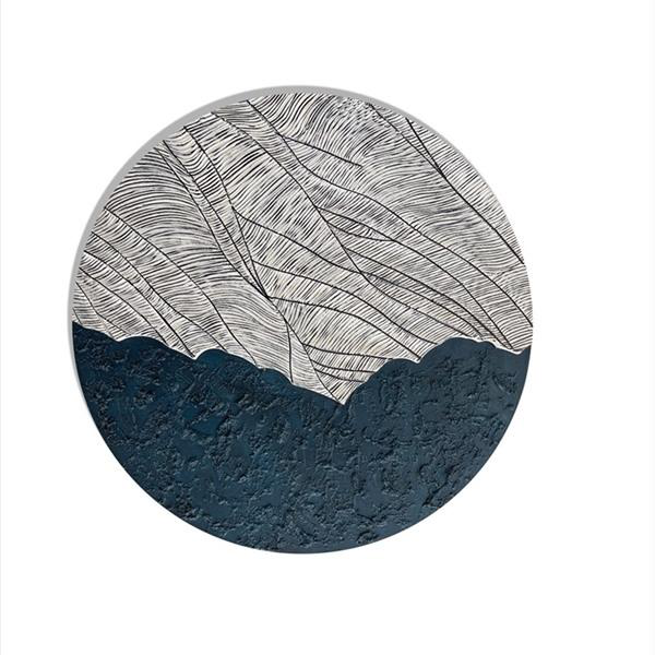 3D Wood Hanging Wall Art – Smoketide (80x120cm)