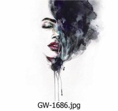 Modern Art Wall Print – Featherline (40x70cm)