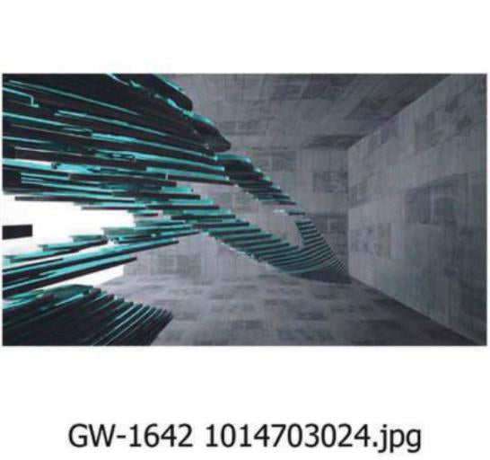 Modern Art Wall Print – Crimsonwash (40x70cm)