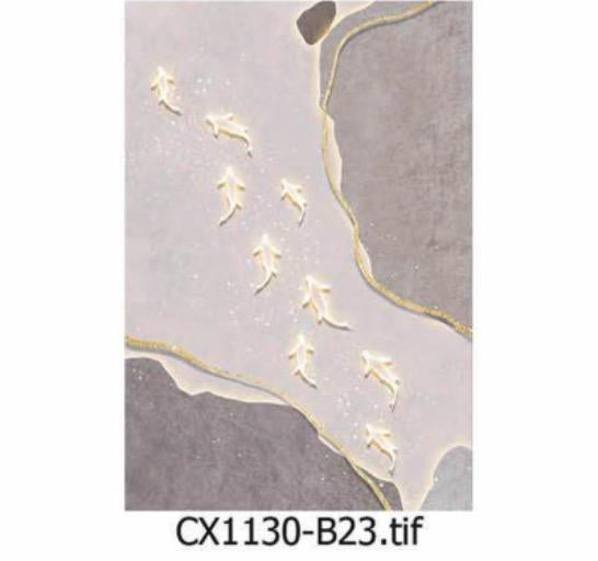 Modern Art Wall Print – Charcoal (40x70cm)