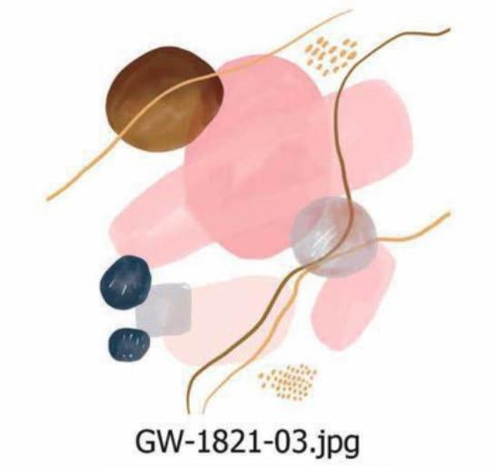 Modern Art Wall Print – Quartz (40x70cm)