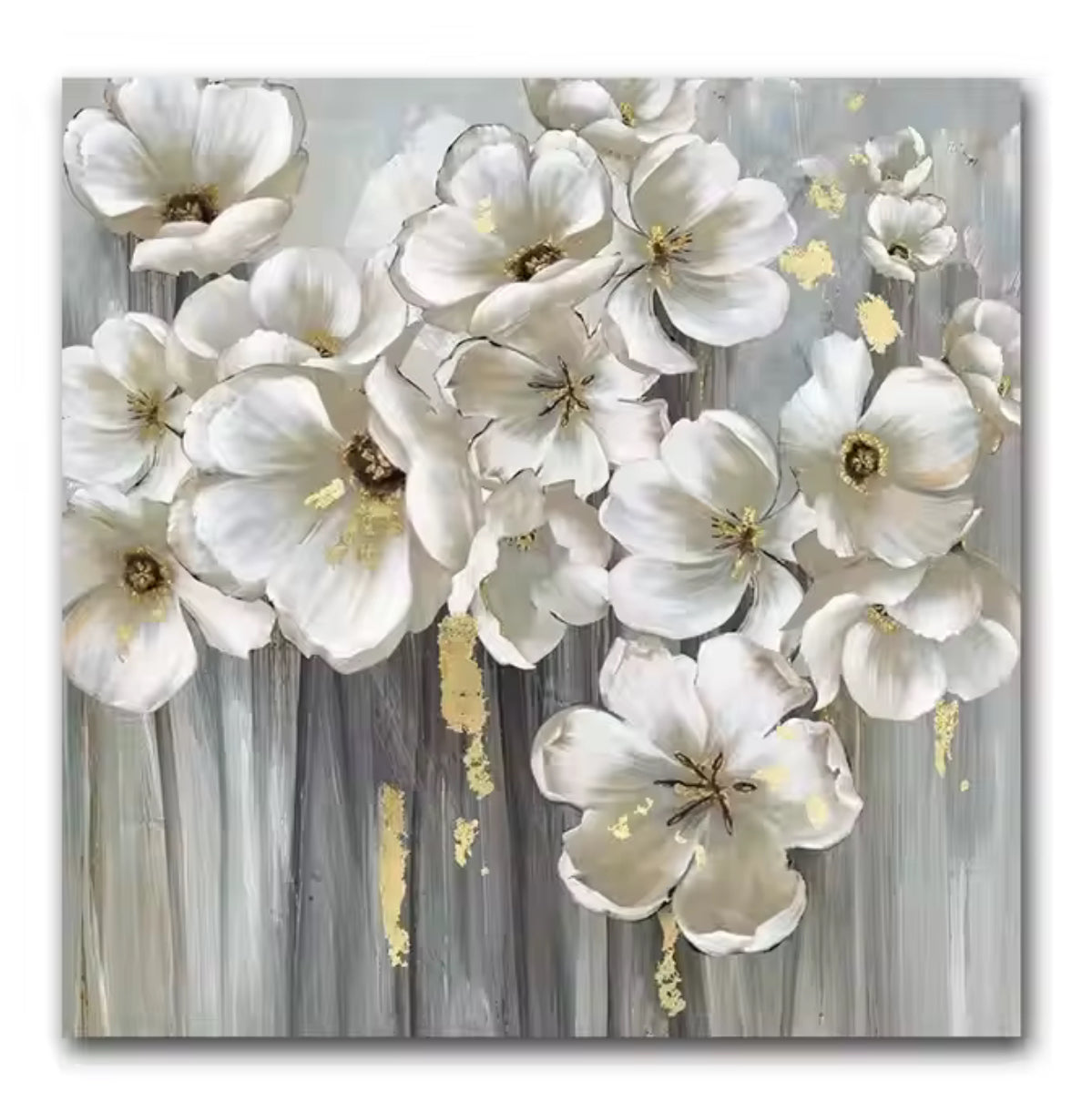 Veil of Petals - Oil Painting 100x100cm (40" x 40")