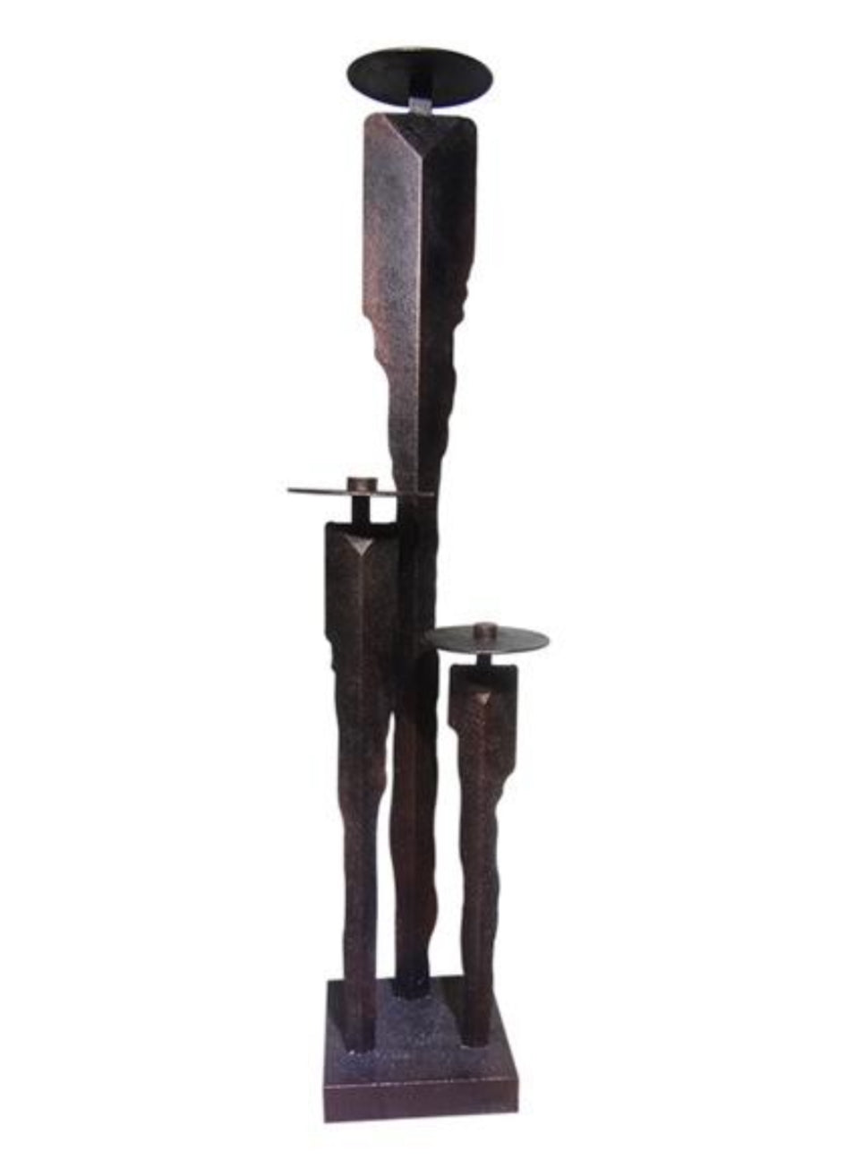 Industrial Family - Brutalist Iron Totem