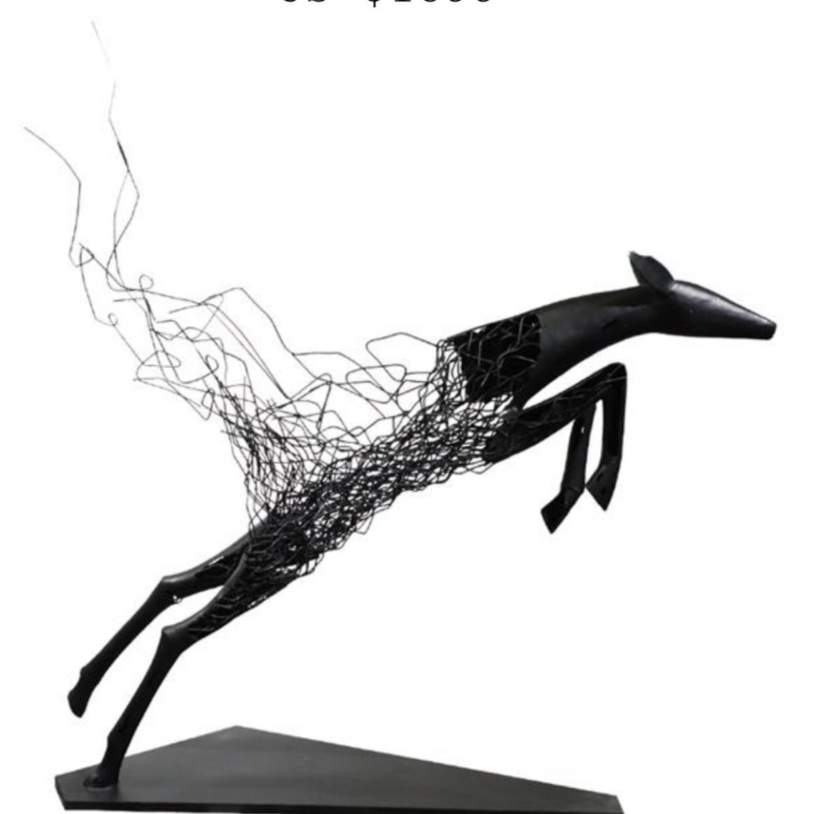 Black Velocity - Abstract Leaping Form